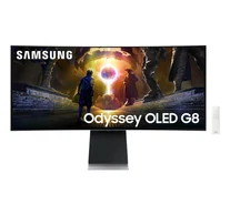 Samsung G85SD számítógép monitor 86,4 cm (34") 3440 x 1440 pixelek UltraWide Quad HD OLED Ezüst