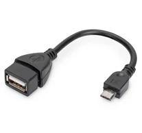 Digitus AK-300309-002-S USB kábel USB 2.0 0,2 M USB A Fekete