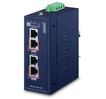 PLANET IPOE-270-12V hálózati kapcsoló Ethernet-áramellátás (PoE) támogatása Kék