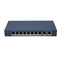 Hikvision DS-3E1310HP-EI(B) hálózati kapcsoló Vezérelt Fast Ethernet (10/100) Ethernet-áramellátás (PoE) támogatása Szürke