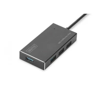 Digitus DA-70240-1 hálózati csatlakozó USB 3.2 Gen 1 (3.1 Gen 1) Type-A 5000 Mbit/s Fekete
