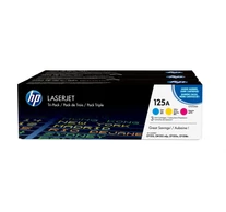 HP 125A 3-pack Cyan/Magenta/Yellow Original LaserJet Toner Cartridges