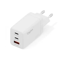 Digitus DA-10303 GaN II fali töltő 67W | 2x USB-C, 1x USB-A | PD 3.0, QC 3.0 | Fehér