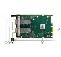 ConnectX®-6 Lx EN adapter card, 25GbE OCP3.0, With Host Management, Dual-port SFP28, PCIe 4.0 x8, Crypto Enabled and Secure Boot, Thumbscrew (Pull Tab) Bracket