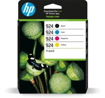 HP 924 4-Pack CMYK(4) Original Ink Cartridge tintapatron Standard teljesítmény Fekete, Cián, Magenta, Sárga