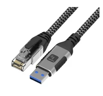 Techly ICOC U3A-RJ45-010 USB-A a Gigabit Ethernet RJ45 hálózati adapter/kábel 1m