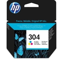 HP 304 Tri-color Original Ink Cartridge tintapatron 1 db Cián, Magenta, Sárga