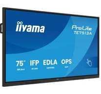 iiyama TE7513A-B1AG 75 hüvelykes iiWare21E EDLA -Google-GMS-alkalmazások Android 14 8/128GB 40Pontos PureTouch IR+ 3840x2160 UHD IPS