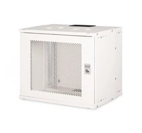 19" 9U falra szerelhető hálózati szekrény, SOHO PRO 460 x 500 x 400 mm, perforált ajtó, szürke, szétszerelt, 60 kg