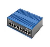 Digitus DN-651119 hálózati kapcsoló Beállítást nem igénylő (unmanaged) L2 Gigabit Ethernet (10/100/1000) Fekete, Kék