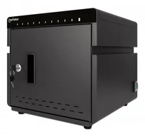 Manhattan iPad to 11" 10-bay Charging Cabinet Desktop via USB-C, Also other tablets and smartphones (with device to USB-C cable), Bays 264x22x235mm, Device charging cables not included (suggest USB-C cable 354868), Cart, Lockable, EU/UK power cords