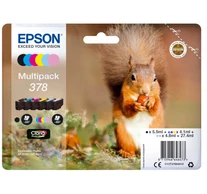 Epson Squirrel C13T37884010 tintapatron 1 db Eredeti Standard teljesítmény Fekete, Cián, Világos ciánkék, Magenta, Világos magenta, Sárga