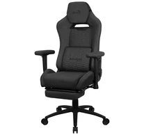 Aerocool ROYALASHBK Premium Ergonomic Gaming Chair Legrests Aeroweave Technology Black