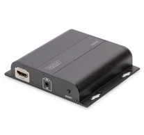 Digitus DS-55123 audió/videó jeltovábbító AV receiver Fekete