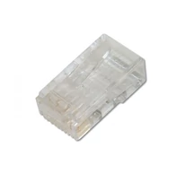 CAT 6 moduláris csatlakozó, 8P8C, árnyékolatlan, kerek kábelhez, két részből álló csatlakozó, kerek kábelhez, két részből álló csatlakozó