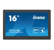 iiyama T1624MSC-B1 számítógép monitor 39,6 cm (15.6") 1920 x 1080 pixelek Full HD LED Érintőképernyő Fekete