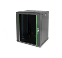 Digitus DN-19 12-U-SW állvány 12U Falra szerelhető állvány Fekete