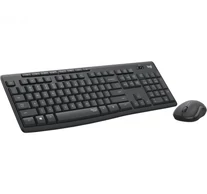 Logitech 920-009800 billentyűzet Egér mellékelve Irodai Vezeték nélküli RF QWERTY Nemzetközi amerikai Grafit