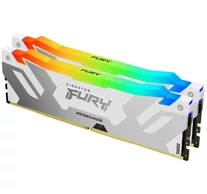 Kingston Technology FURY 32GB 6000MT/s DDR5 CL32 DIMM (Kit of 2) Renegade RGB White XMP