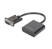 Digitus DA-70473 video átalakító kábel 0,15 M VGA (D-Sub) Fekete