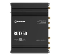 Teltonika RUTX50 vezetéknélküli router Gigabit Ethernet Kétsávos (2,4 GHz / 5 GHz) 5G Fekete