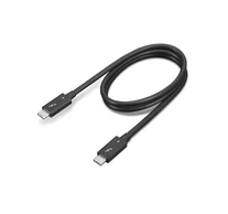 Lenovo 4X91K16968 Thunderbolt kábel 0,7 M 40 Gbit/s Fekete