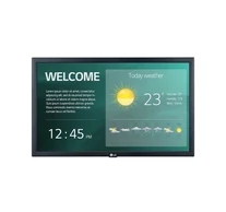 LG 22SM3G-B tartalomszolgáltató (signage) kijelző Laposképernyős digitális reklámtábla 54,6 cm (21.5") IPS Wi-Fi 250 cd/m² Full HD Fekete Beépített processzor 1