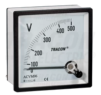 Analóg váltakozó áramú voltmérő  48×48mm, 30V AC