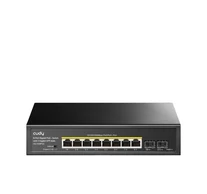 Cudy GS1008PS2 hálózati kapcsoló Beállítást nem igénylő (unmanaged) Gigabit Ethernet (10/100/1000) Ethernet-áramellátás (PoE) támogatása Fekete