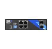 BCS BCS-B-ISP04G-2SFP Ipari PoE Switch 4 Port DIN Sín 1Gbps 2xSFP-vel