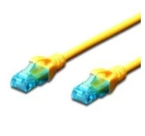 Digitus 0.25m Cat5e U-UTP hálózati kábel Sárga 0,25 M U/UTP (UTP)