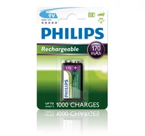 Philips 9VB1A1710 ELEM TÖLTHETŐ 9V 170 mAh 1-BLISZTER