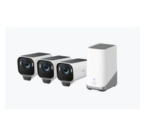 ANKER EUFYCAM S3 Pro Biztonsági Kamera Rendszer (3+1) 4K UHD, Beépített Napelem, BionicMind, kültéri - T88933W1