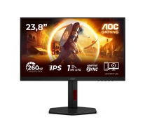 AOC IPS Gaming monitor 23,8" 24G4ZR 1920x1080, 16:9, 300cd/m2, 1ms, DisplayPort/2xHDMI, 260 Hz, áll.mag.,pivot