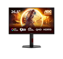 AOC Gaming OLED 240Hz monitor 26,5" Q27G4ZDR 2560x1440, 16:9, 400cd/m2, 0,03ms, DisplayPort/2xHDMI/2xUSB-A/1xUSB-B