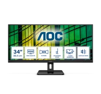 AOC monitor 34" U34E2M, 3440x1440, 21:9, 300cd/m2, 4ms, 2xHDMI/DisplayPort