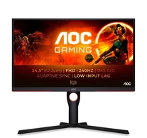 AOC Gaming 240Hz monitor 24.5" 25G3ZM/BK, 1920x1080, 16:9, 300cd/m2, 1ms, 2xHDMI/DisplayPort, áll. mag, pivot