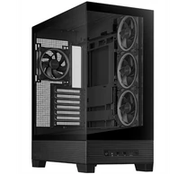 ASUS Ház A31 Plus, Tápegység nélkül, Fekete, Üvegfalú