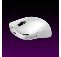 AVAX Vezeték Nélküli Egér - LW02 PRO tri-mode 1k lightweight, Gamer, fehér