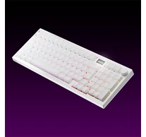 AVAX Vezetékes/Vezeték Nélküli Billentyűzet GM03 PRO USB, Mechanikus, Red Switch, HUN, fehér