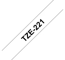 Brother TZE-221 címkéző szalag Fehéren fekete