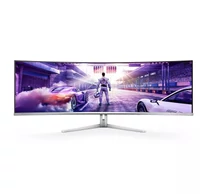 Philips Evnia 8000 49M2C8900L/00 számítógép monitor 124,2 cm (48.9") 5120 x 1440 pixelek Dual QHD QD-OLED Fehér