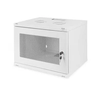 19" 7U hálózati szekrény, 540x400, perforált ajtó, szürke, osztatlan, összeszerelés nélkül, 60kg, 370x540x400 mm, perforált elülső ajtó, szürke