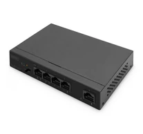 Digitus DN-95330-1 hálózati kapcsoló Beállítást nem igénylő (unmanaged) Gigabit Ethernet (10/100/1000) Ethernet-áramellátás (PoE) támogatása Fekete