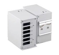 Techly I-CASE DIN-SPLICET DIN sínre szerelhető kapcsoló 6 vagy 12 adapterhez, panel nélkül