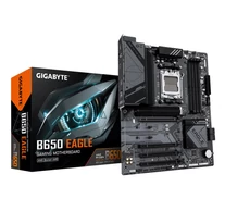 GIGABYTE B650 EAGLE Motherboard - AMD Ryzen 9000 Series CPUs, 12+2+2 Phases VRM, up to 7600MHz DDR5 (OC), 1xPCIe 5.0 + 2xPCIe 4.0 M.2, GbE LAN, USB 3.2 Gen 2