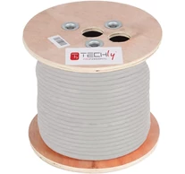 Techly ITP-C5F-305-RIS Cat5e F/UTP LSZH 305m 100% CU Szürke Kábel