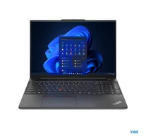 Lenovo ThinkPad E16 Gen 1 (Intel) Intel® Core™ i5 i5-1335U Laptop 40.6 cm (16") Touchscreen WUXGA 16 GB DDR4-SDRAM 512 GB SSD Wi-Fi 6 (802.11ax) Windows 11 Pro US English Black New Repack/Repacked