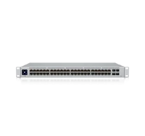 Ubiquiti Networks UniFi USW-48-POE hálózati kapcsoló Vezérelt L2 Gigabit Ethernet (10/100/1000) Ethernet-áramellátás (PoE) támogatása 1U Rozsdamentes acél