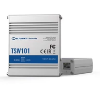 Teltonika TSW101 Gigabit Ethernet (10/100/1000) Ethernet-áramellátás (PoE) támogatása Fémes